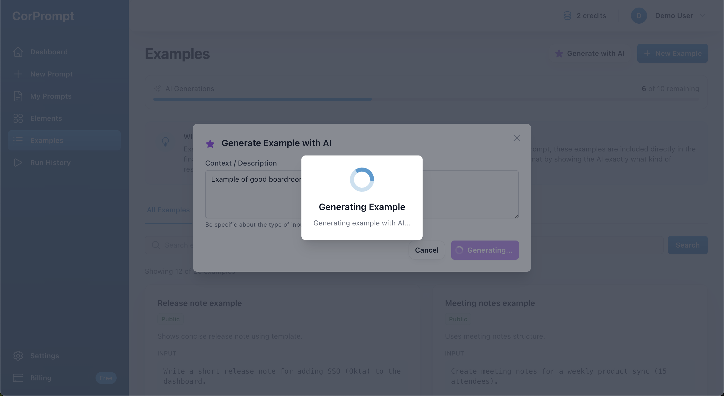 Generate Examples with AI