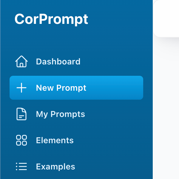 CorPrompt Menu